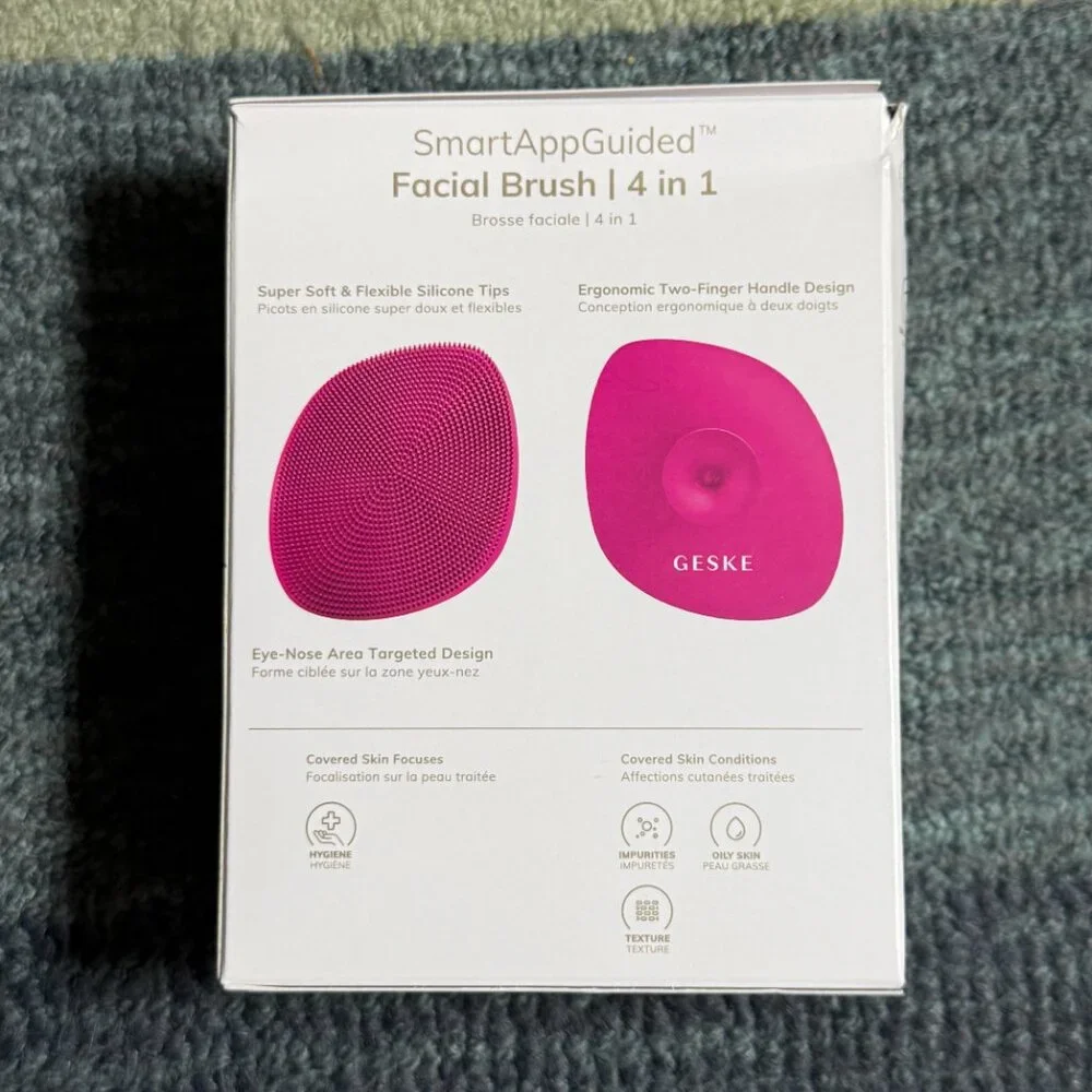 🔥 $15 SALE NIB Geske Facial Cleansing Brush 4-in-1 Silicone SmartApp